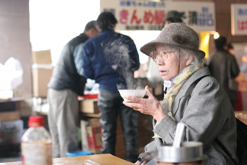 One of millions of elderly Japanese in the world's oldest nation!