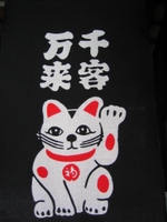 A maneki neko beckoning cat, common to Japan and China!