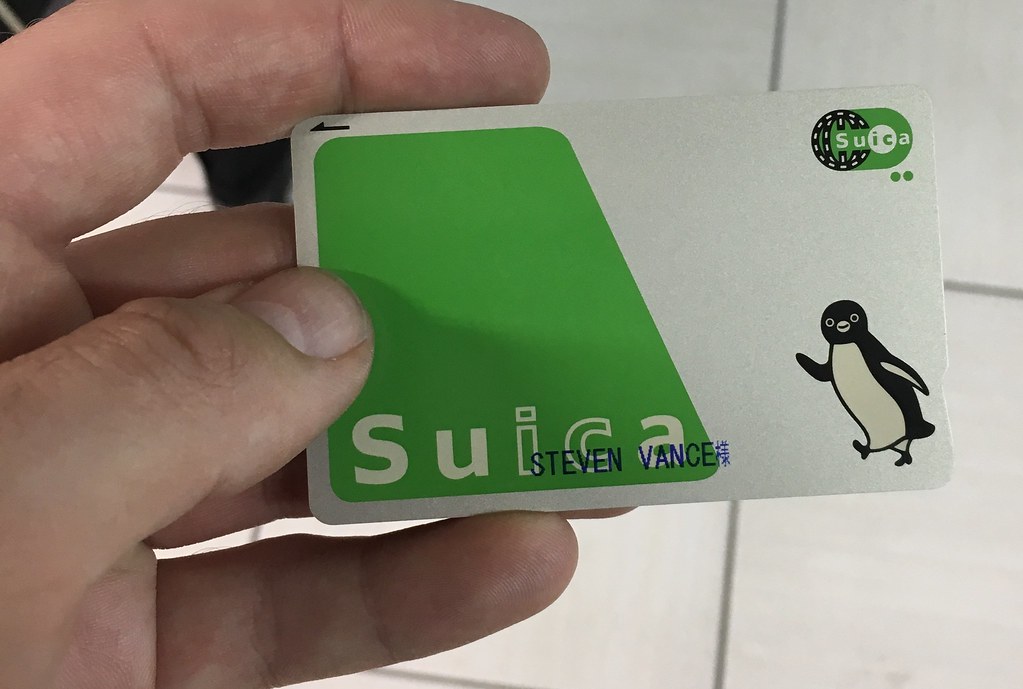 This is a SUICA IC transit card, which can be used all over Japan.