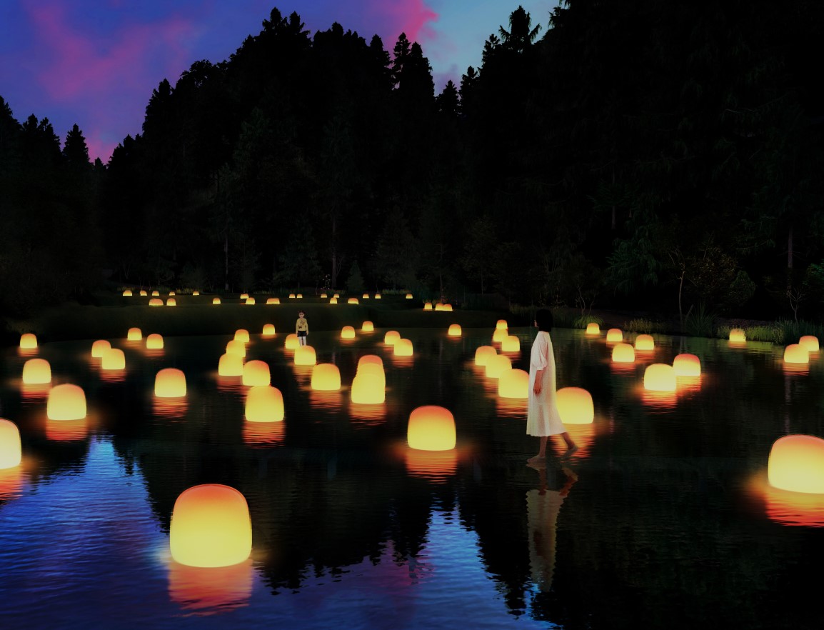 The new teamlab installation on ancient rice terraces north of Tokyo.